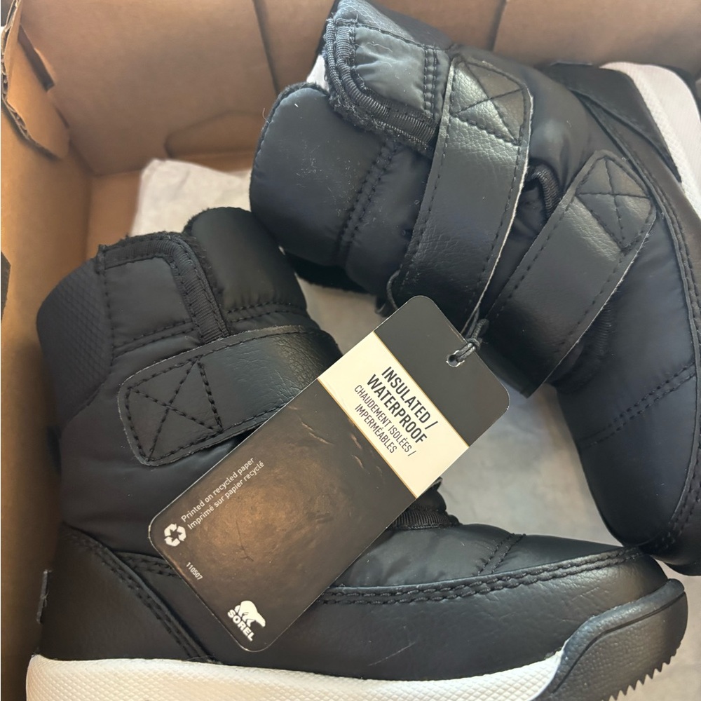 Sorel Black Children's Winter Boots